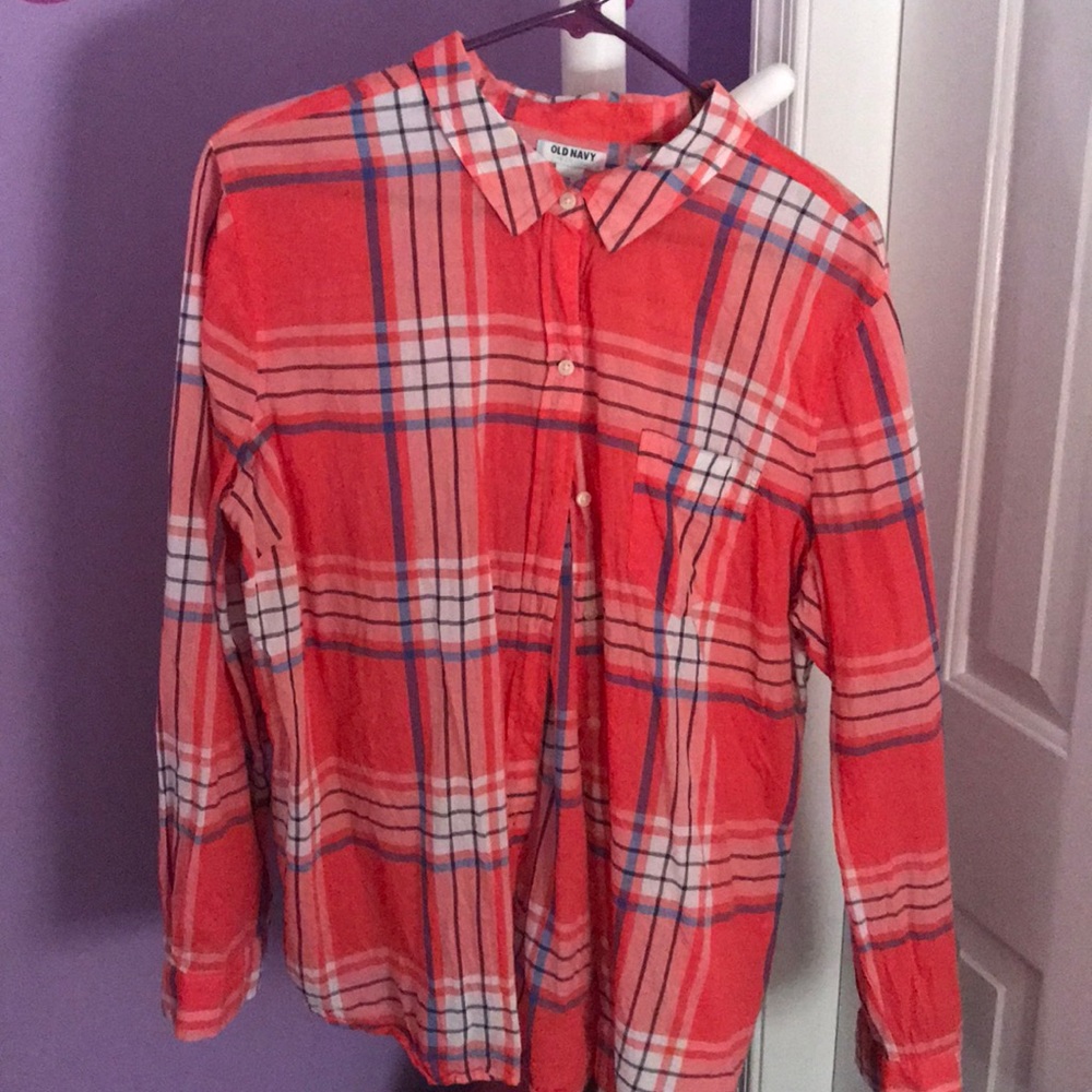 Old Navy Plaid Button-up